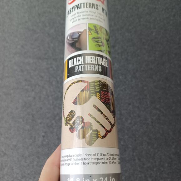 Siser HTV Black Heritage Patterns Set of 5 - Picture 3 of 4